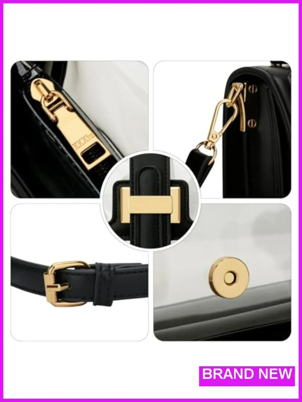 Clear Stadium Approved Crossbody Bag Purse Adjustable Strap Top Handle PVC